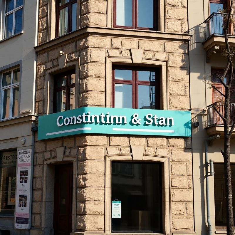Fațada sediului Constantin & Stan pe strada Unirii